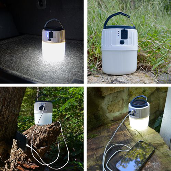 4 Pack Camping Lantern, Rechargeable LED Lanterns, Solar Lantern