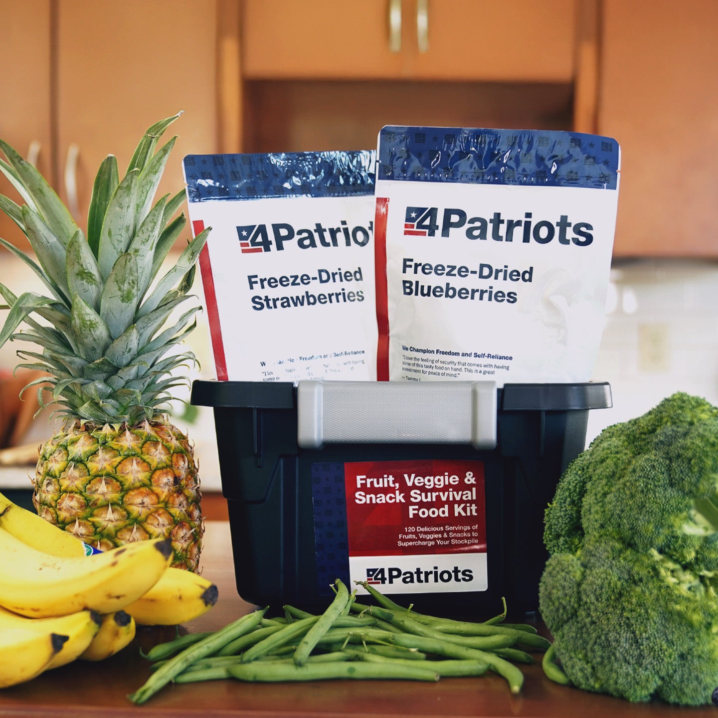 Fruit, Veggie & Snack Kit | 120 Servings – 4Patriots