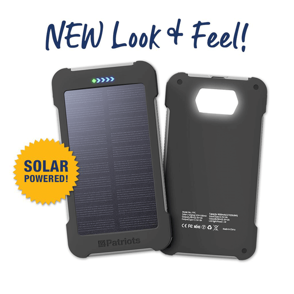 Portable Wireless Solar Power Bank Fast Charger With SOS LED Light Survival  Tool