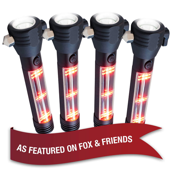 Solar Powered Flashlights, 9 Function HaloXT - 1 Pack