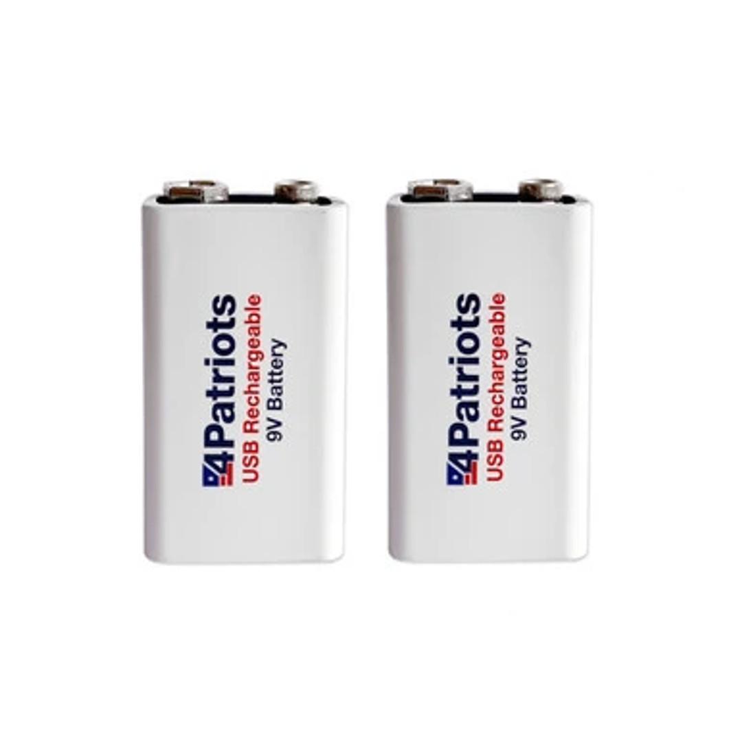 USB Rechargeable 9V Battery Kit