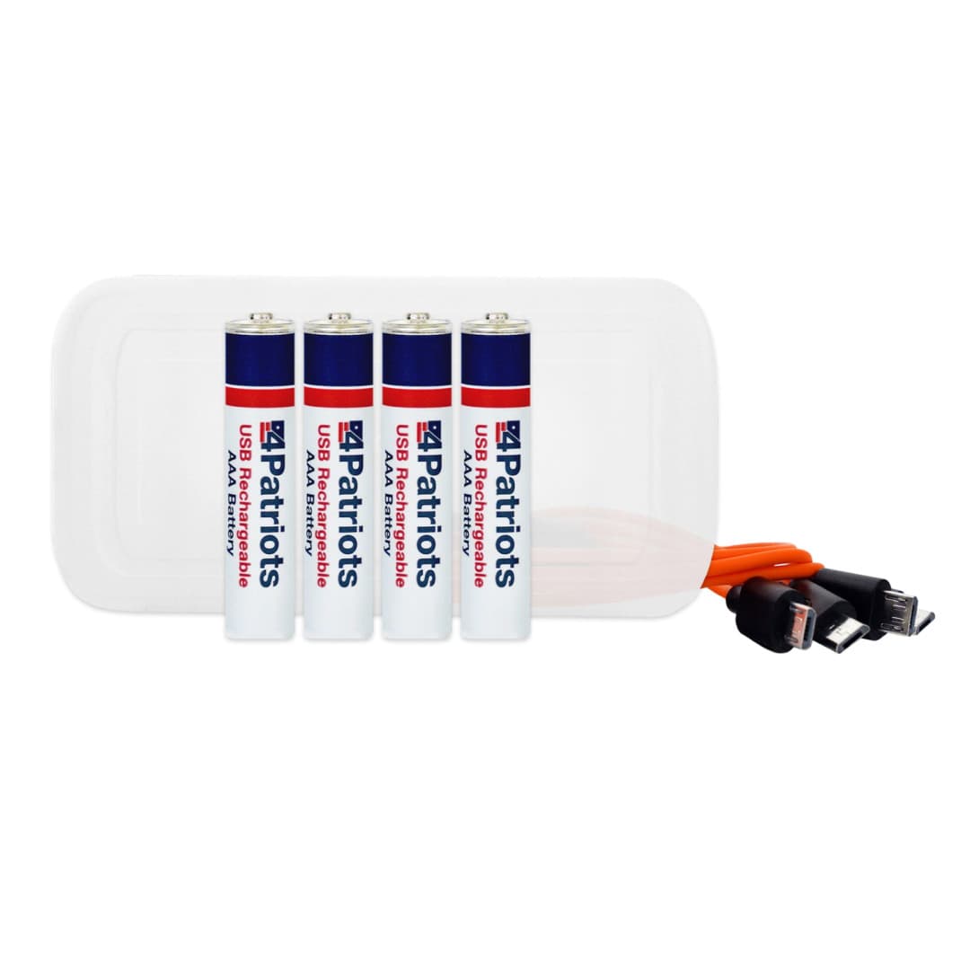 USB-Rechargeable AAA Battery Kit