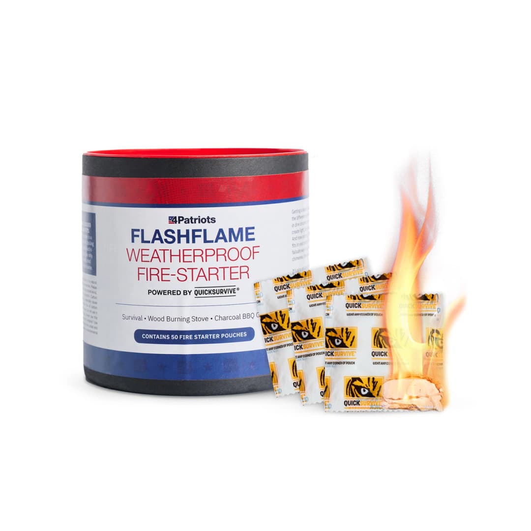 New 4Patriots FlashFlame Weatherproof Fire-Starter