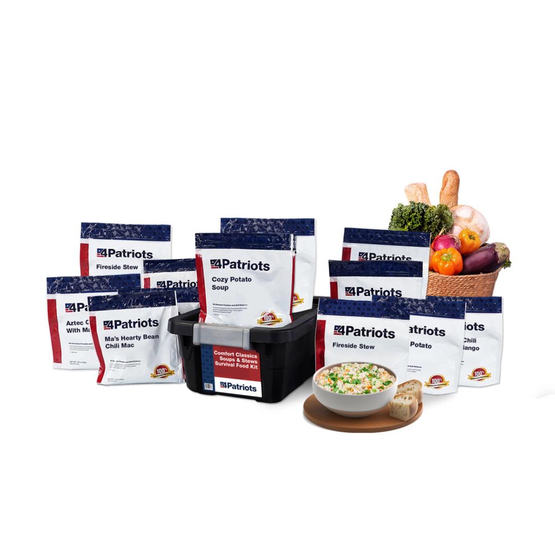 New limited edition Comfort Classics Soups & Stews Survival Food Kit. 96 servings