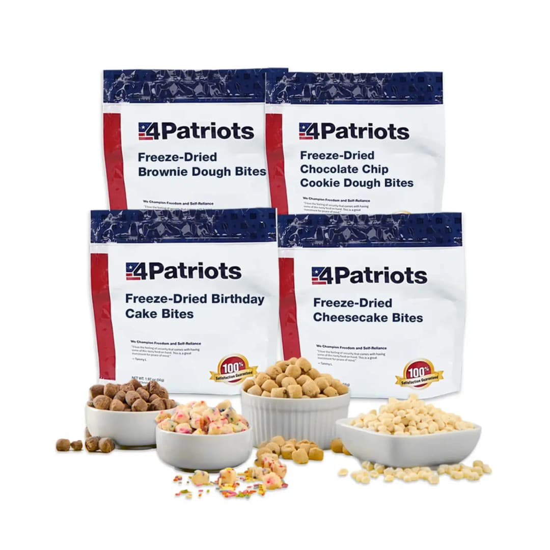 Survival Sweets Kit shown with individual pouches and servings.