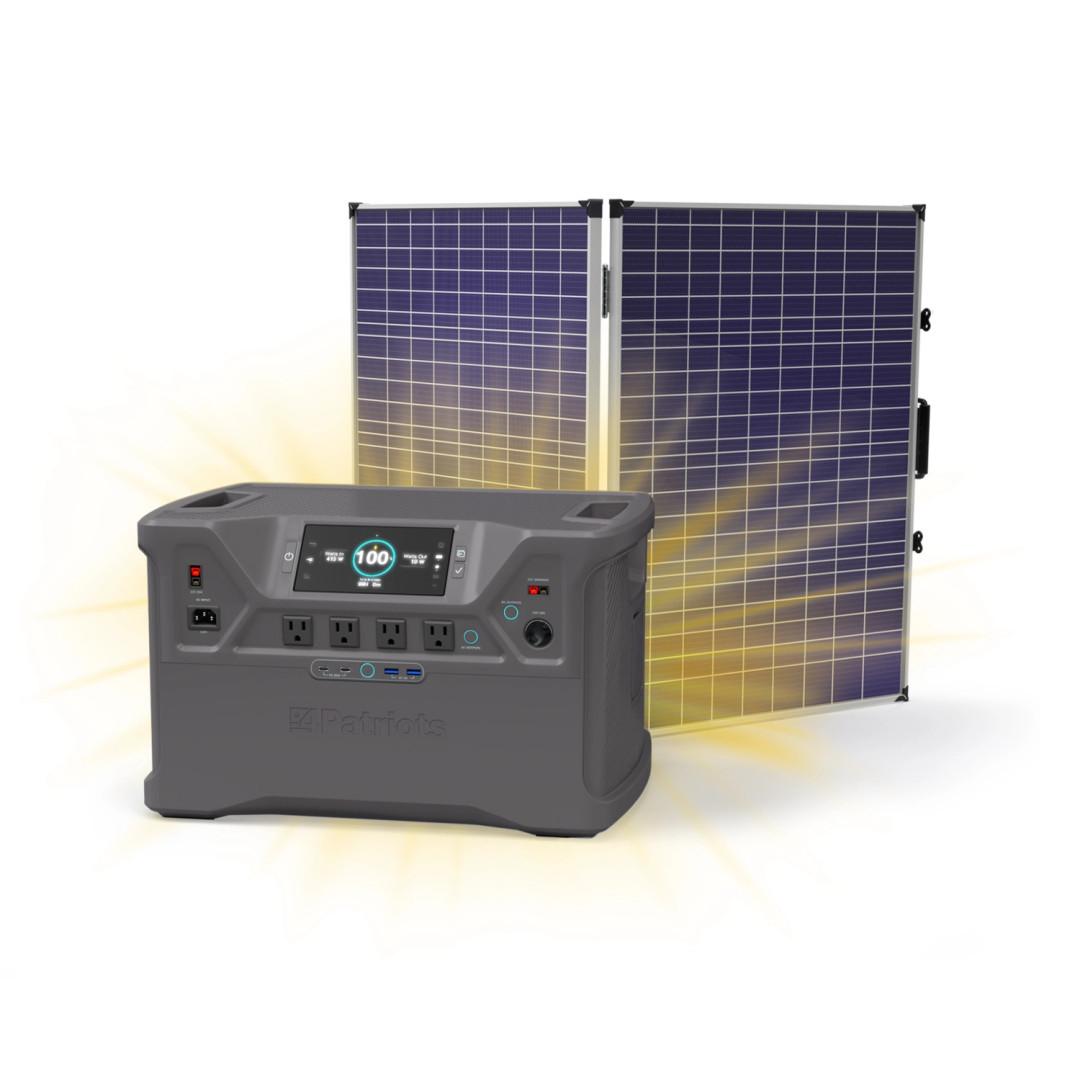 Patriot Power Generator 2000X with 100 watt solar panel