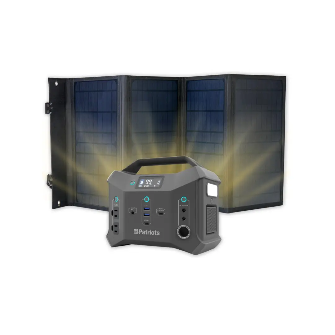 Patriot Power Sidekick Portable Solar Generator Power Station and 40-Watt Solar Panel