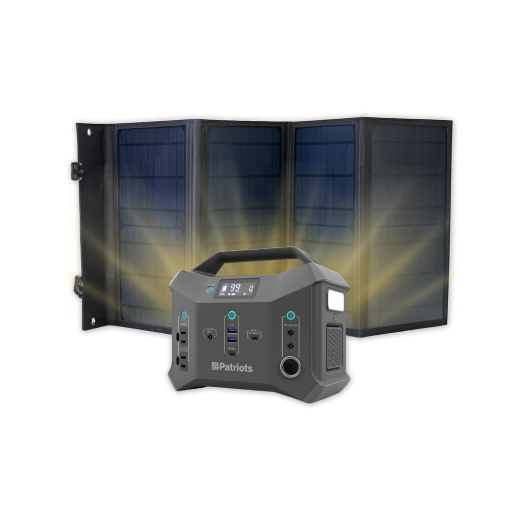 Patriot Power Sidekick Portable Solar Generator Power Station and 40-Watt Solar Panel