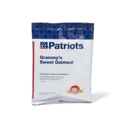Grammy's Sweet Oatmeal Emergency Food Pouch | 8 Servings | 4Patriots Grammy's Sweet Oatmeal Emergency Food Pouch | 8 Servings | 4Patriots