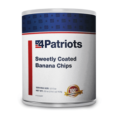 4Patriots Sweetly Coated Banana Chips - #10 Can.