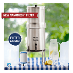  Patriot Pure Ultimate Water Filtration System and 2 5-Gallon Aqua Totes.