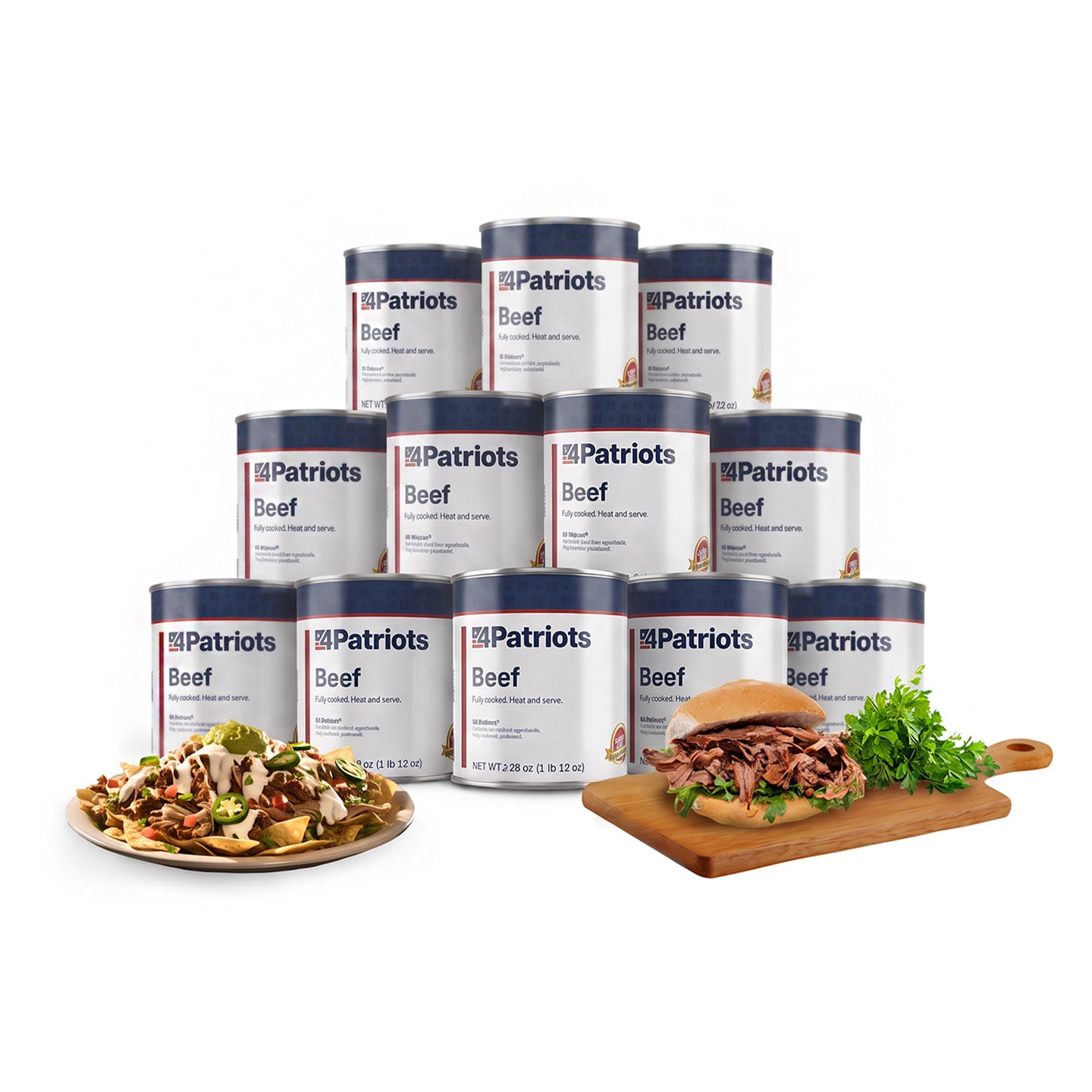 Ultimate Beef Survival Food Kit | Jumbo Can – 4Patriots