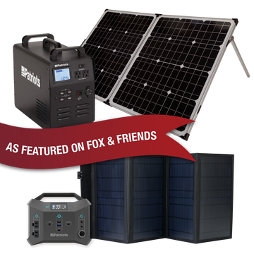  4Patriots Solar Powered Generator 1800 and 4Patriots Power Sidekick Solared Powered Generator
