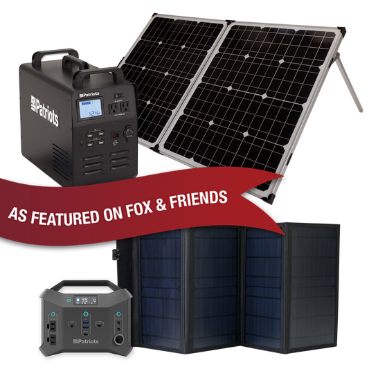 4Patriots Solar Powered Generator 1800 and 4Patriots Power Sidekick Solared Powered Generator