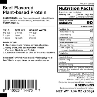 Beef-Flavored Plant-Based Protein Pouch