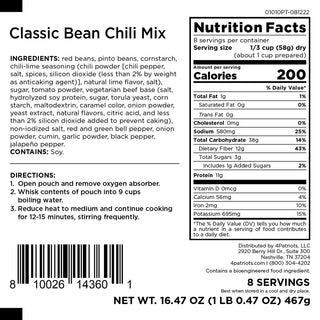 Classic Bean Chili Pouch