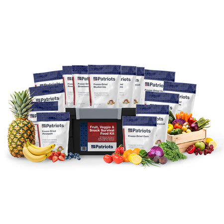 Fruit, Veggie & Snack Kit | 120 Servings – 4Patriots