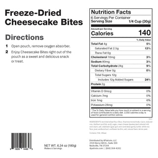 Freeze-Dried Cheesecake Bites Pouch
