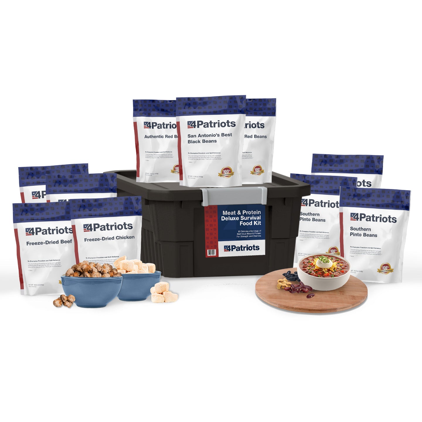 Meat & Protein Deluxe Kit | 40 Servings – 4Patriots