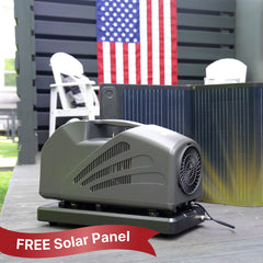 ChillZone Portable AC unit with free solar panel.