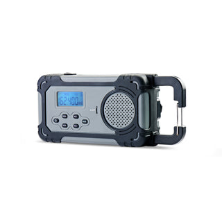Liberty Band portable emergency weather radio with display speaker and carry handle