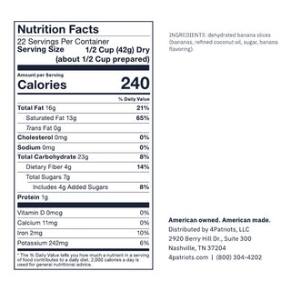 Sweetly-Coated Banana Chips #10 Can