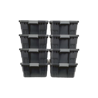 8 large 10-gallon stackable totes