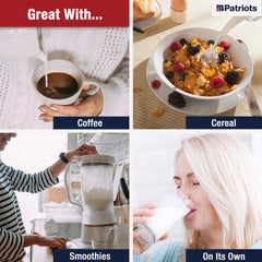 Heartland's Finest Powdered Milk is great with Coffee, Cereal, Smoothies, or even on its own!