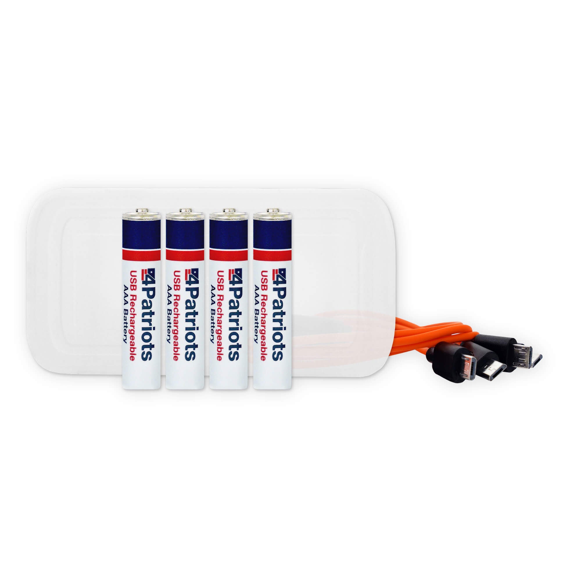 Pack 4 piles AAA rechargeables USB