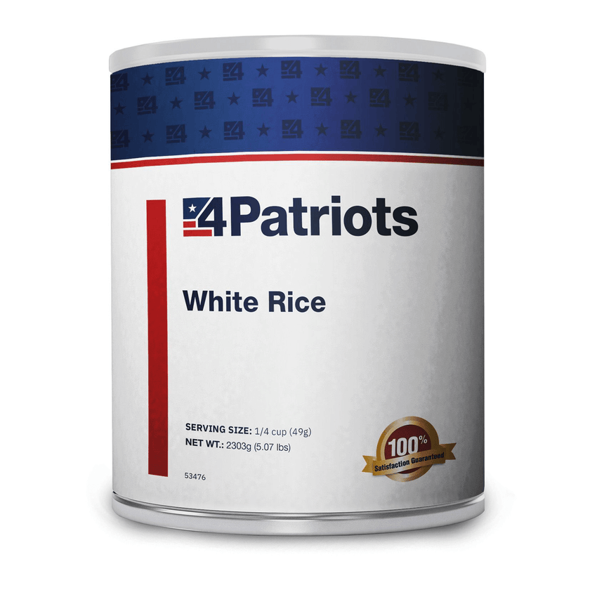 White rice #10 can