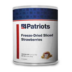 4Patriots Freeze-dried sliced strawberries - #10 can