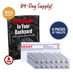 Potassium Iodide Radiation-Blocking Tablets - 84-day supply includes free bonus gift: dirty bomb in your backyard digital report.
