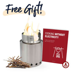 StarFire Camp Stove includes free bonus gift: cooking without electricity digital guide