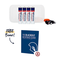 USB-Rechargeable AAA Battery Kit includes free bonus gift: the blackout response digital guide