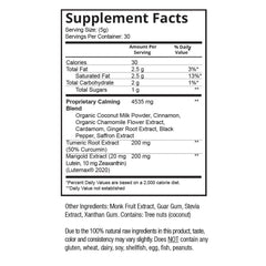 Patriot Gold Supplement Facts.