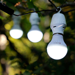 4Patriots 3-Strand LED light string hanging from tree.