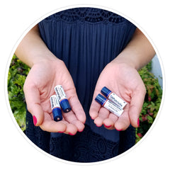 USB-Rechargeable AA Batteries being held in a woman's hands