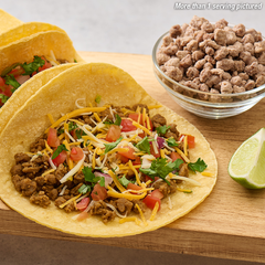 Freeze-Dried Beef tacos. More than 1 serving pictured.