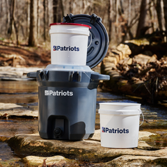 Patriot Pure Outdoor Filtration System outdoors by a creek