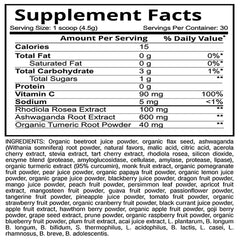 Patriot Power Reds supplement facts