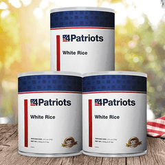 White rice #10 can 3 pack