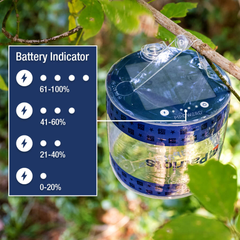 SoLantern Air Inflatable Solar Lantern & Charger battery indicator