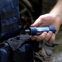 Someone holding the Patriot Pure Personal Water Filter