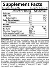Patriot Power Reds supplement facts